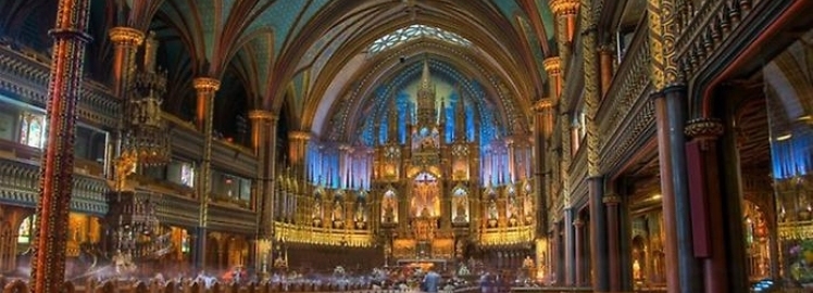 Роскошный собор Монреальской Богоматери